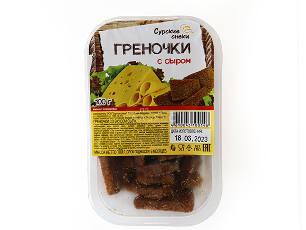 Сурские гренки со вкусом Сыра (100 гр) в Череповце