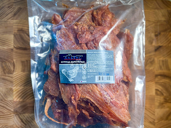 Мясо (АЛЬЯНС) вяленое курица 500гр "С халапеньо" в Череповце