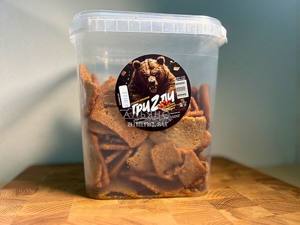 Ведро Ржаные гренки со вкусом Крылышки Барбекю (1 кг) в Череповце