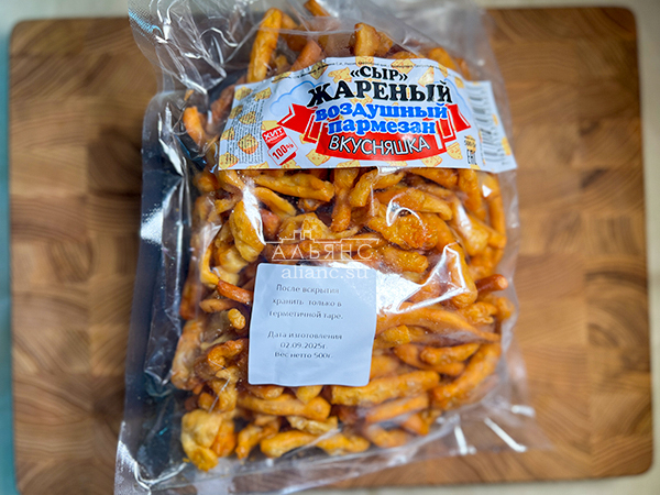 Жареный сыр "ВКУСНЯШКА" со вкусом пармезан (500 гр) в Череповце