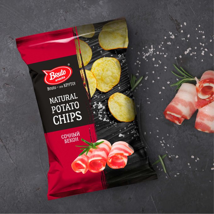 Картофель «Бруто» со вкусом бекона 130 гр. в Череповце