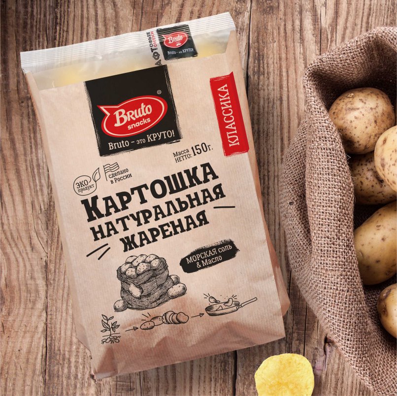 Картофель «Бруто» с солью 130 гр. в Череповце