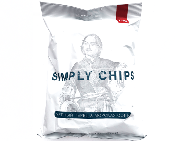 Картофельные чипсы "Simple chips" Морская соль и черный перец 80 гр. в Череповце