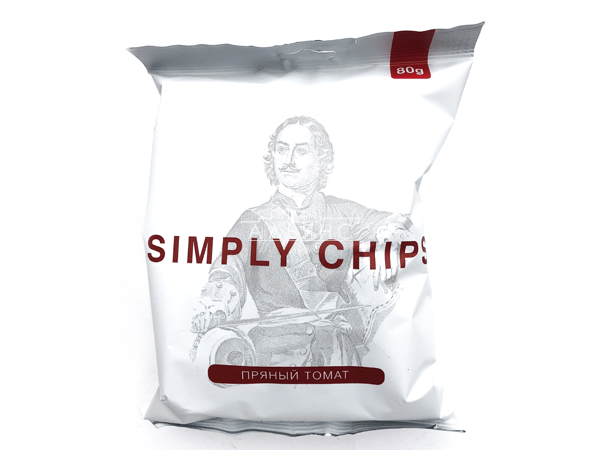 Картофельные чипсы "Simple chips" Пряный томат 80 гр. в Череповце
